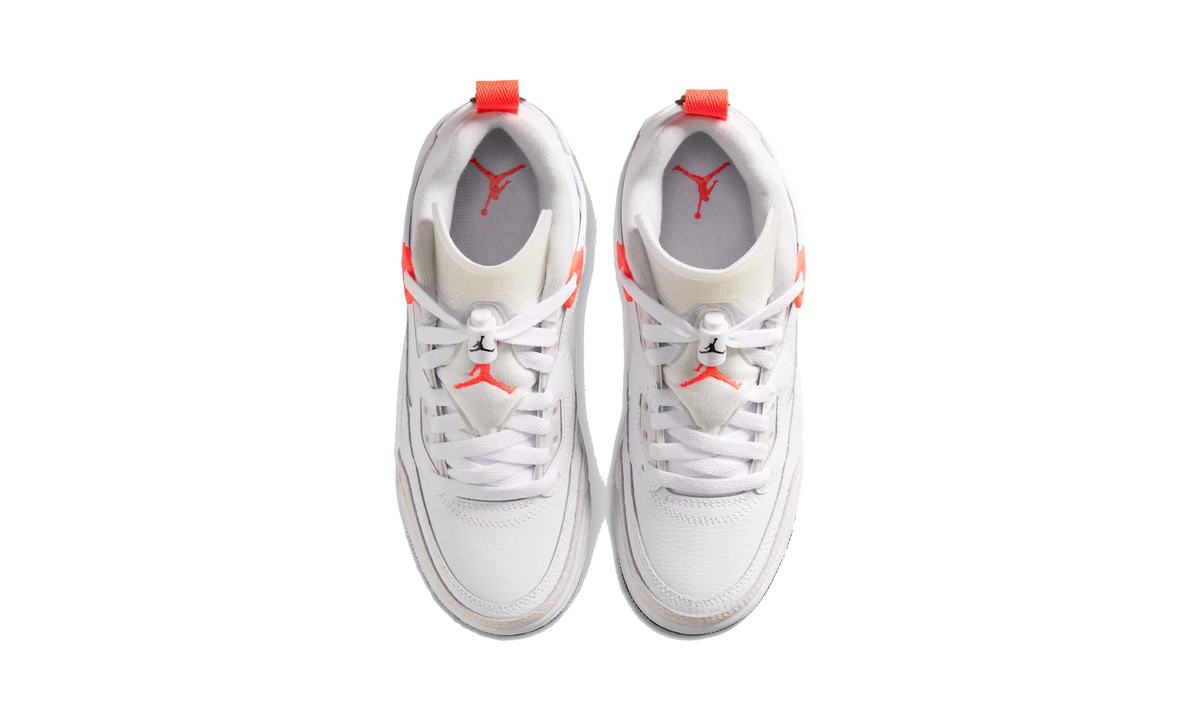 Overkicks - Air Jordan Spizike Low White Bright Crimson (GS) (IQ0320-100) - imagen 5