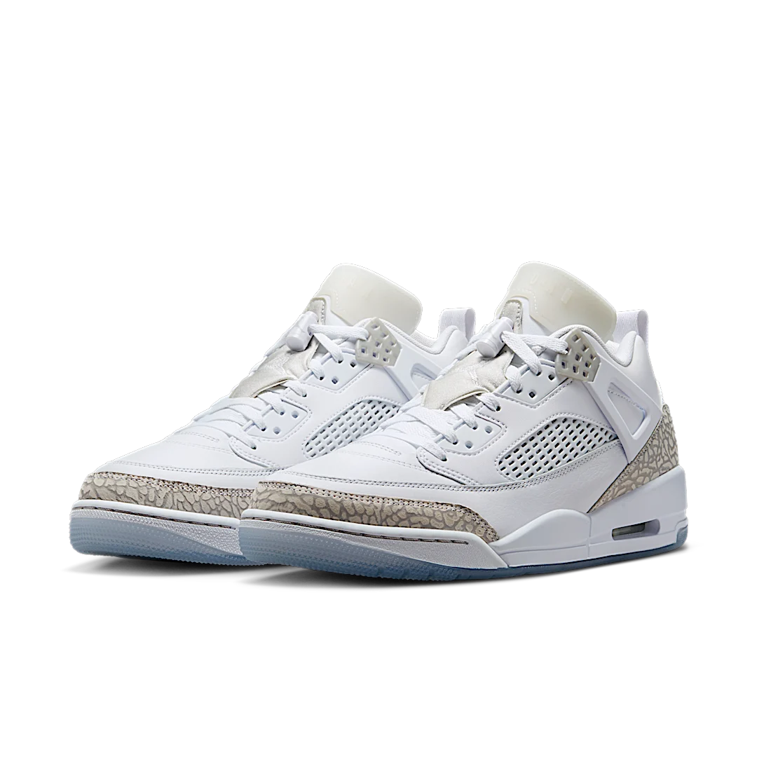 Overkicks - Air Jordan Spizike Low White Metallic Silver Barely Blue Neutral Grey (FQ1759-103) - vista trasera