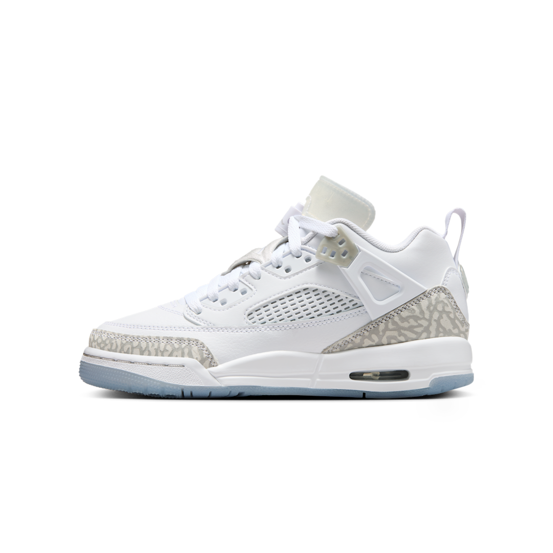 Overkicks - Air Jordan Spizike Low White Neutral Grey Barely Blue (FQ3950-103) - vista lateral