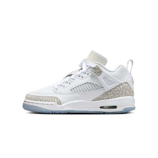 Overkicks - Air Jordan Spizike Low White Neutral Grey Barely Blue (FQ3950-103) - vista lateral