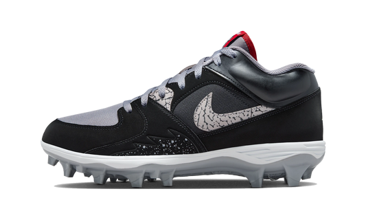 Overkicks - Air Jordan Stadium 90 Low TD Black Cement (HQ0210-060) - vista lateral