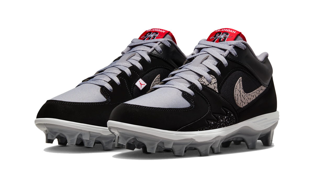Overkicks - Air Jordan Stadium 90 Low TD Black Cement (HQ0210-060) - vista trasera