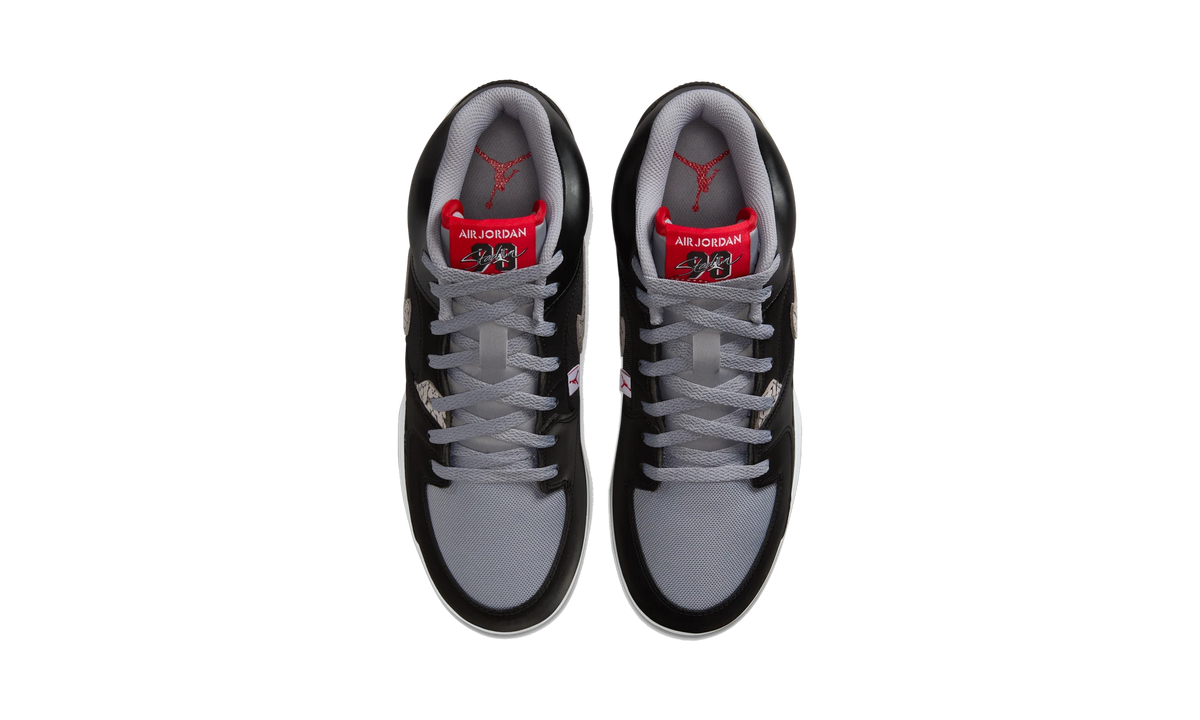 Overkicks - Air Jordan Stadium 90 Low TD Black Cement (HQ0210-060) - vista superior