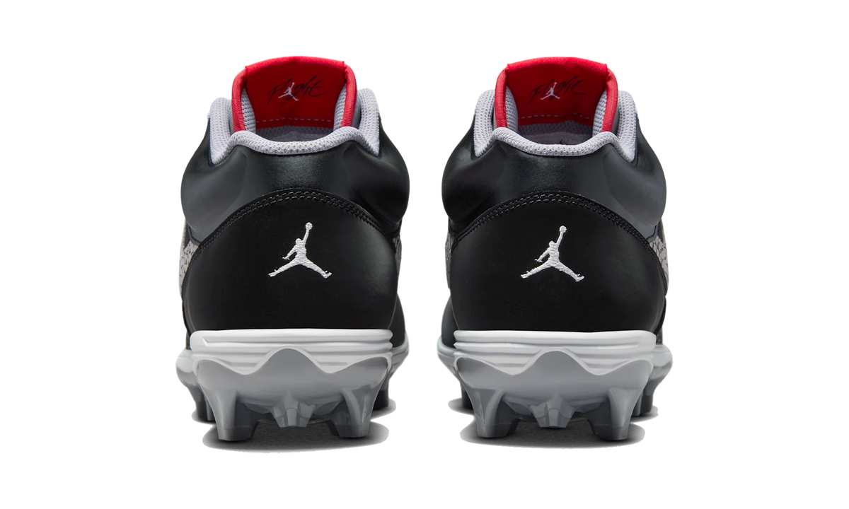 Overkicks - Air Jordan Stadium 90 Low TD Black Cement (HQ0210-060) - detalle talón