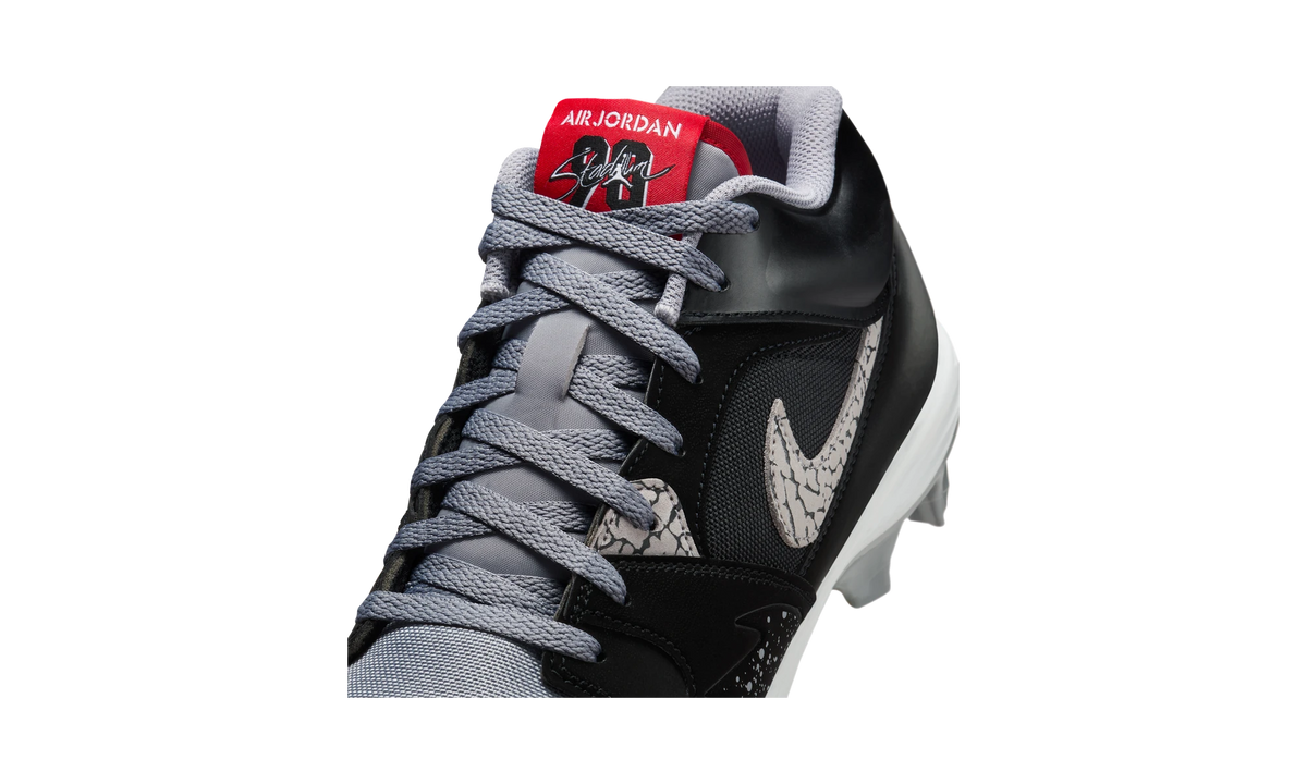 Overkicks - Air Jordan Stadium 90 Low TD Black Cement (HQ0210-060) - detalle lateral interior