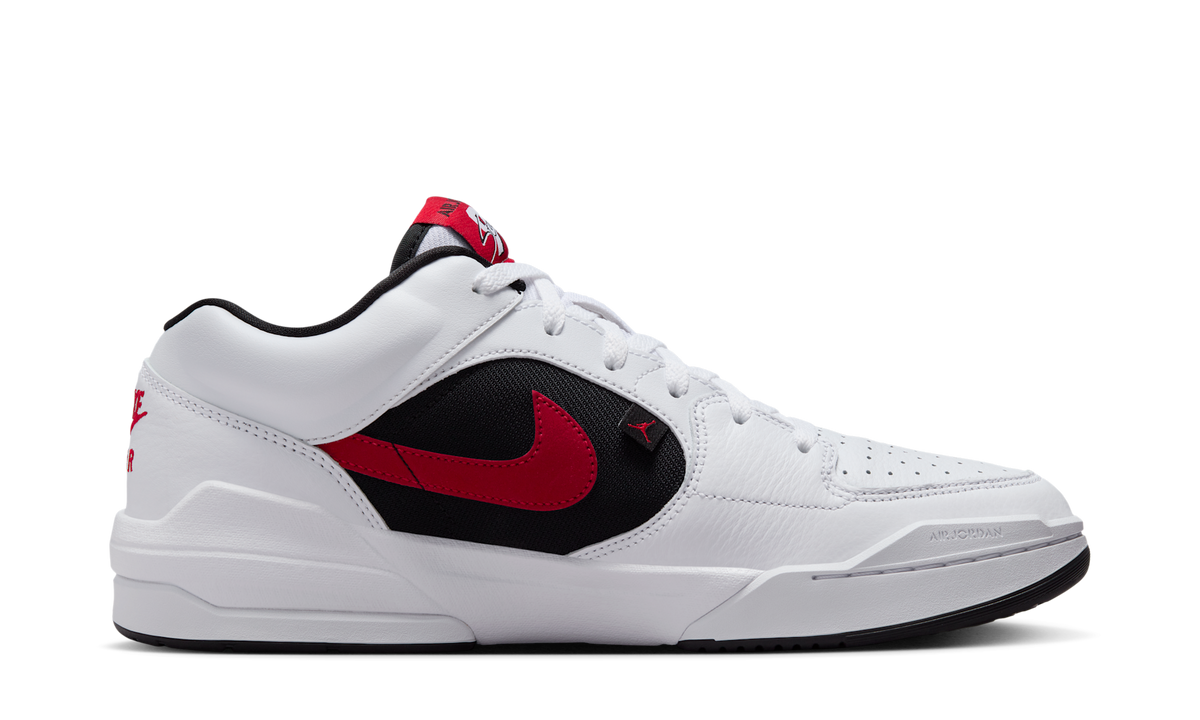 Overkicks - Air Jordan Stadium 90 White Black Gym Red (DX4397-116) - detalle suela