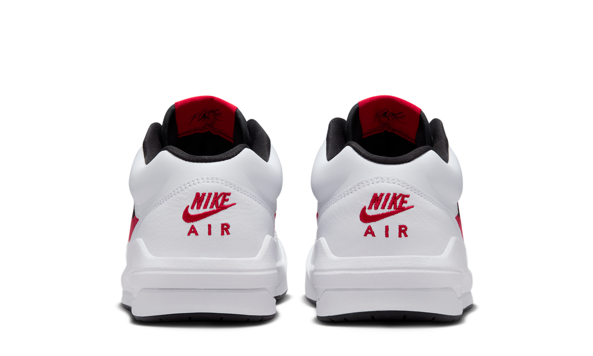 Overkicks - Air Jordan Stadium 90 White Black Gym Red (DX4397-116) - detalle talón