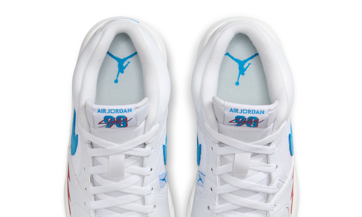 Overkicks - Air Jordan Stadium 90 White Dark Powder Blue (FB2269-100) - vista superior