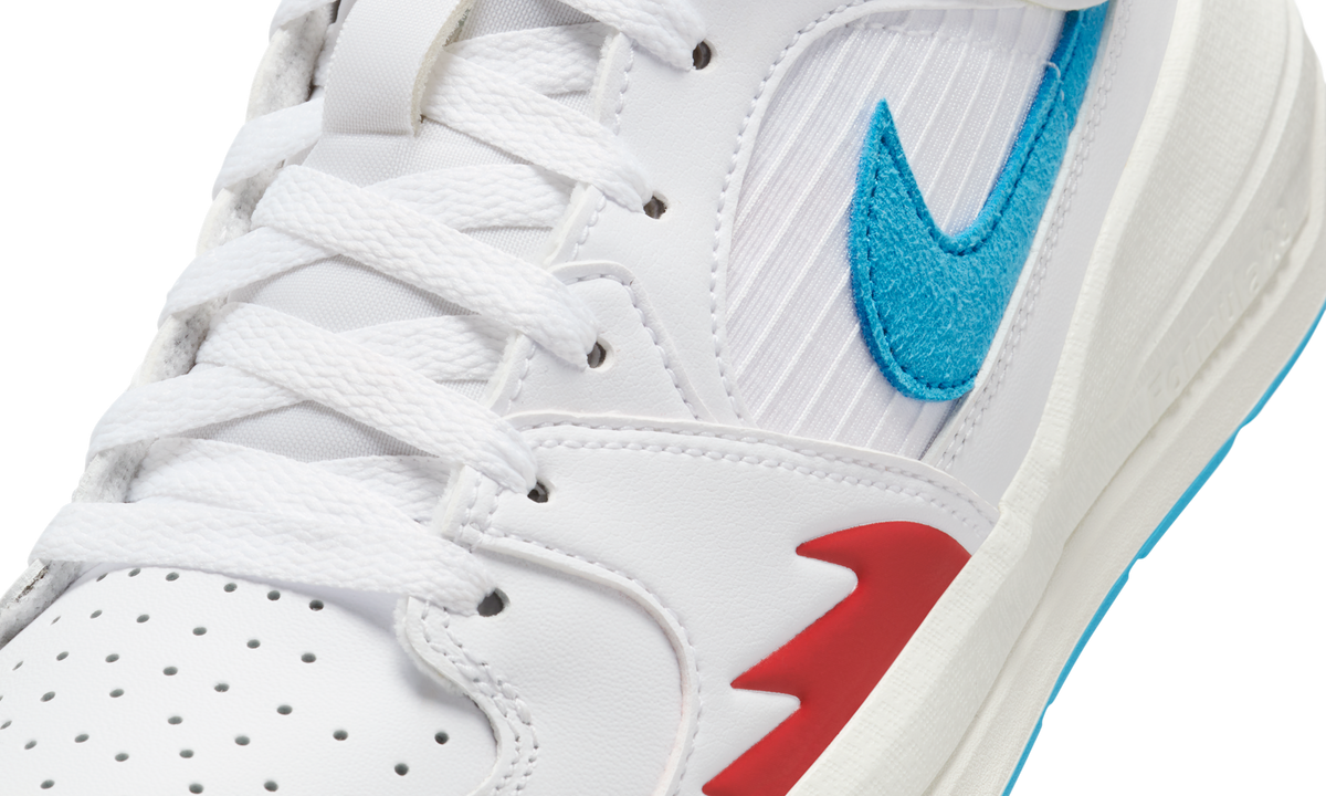 Overkicks - Air Jordan Stadium 90 White Dark Powder Blue (FB2269-100) - detalle lateral interior
