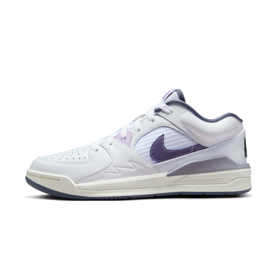 Overkicks - Air Jordan Stadium 90 White Sail Cement Grey Daybreak (HF5760-151) - vista lateral