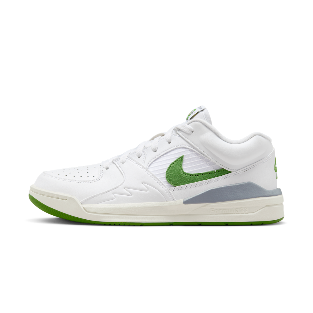 Overkicks - Air Jordan Stadium 90 White Sail Lightning Chlorophyll (HF4984-100) - vista lateral