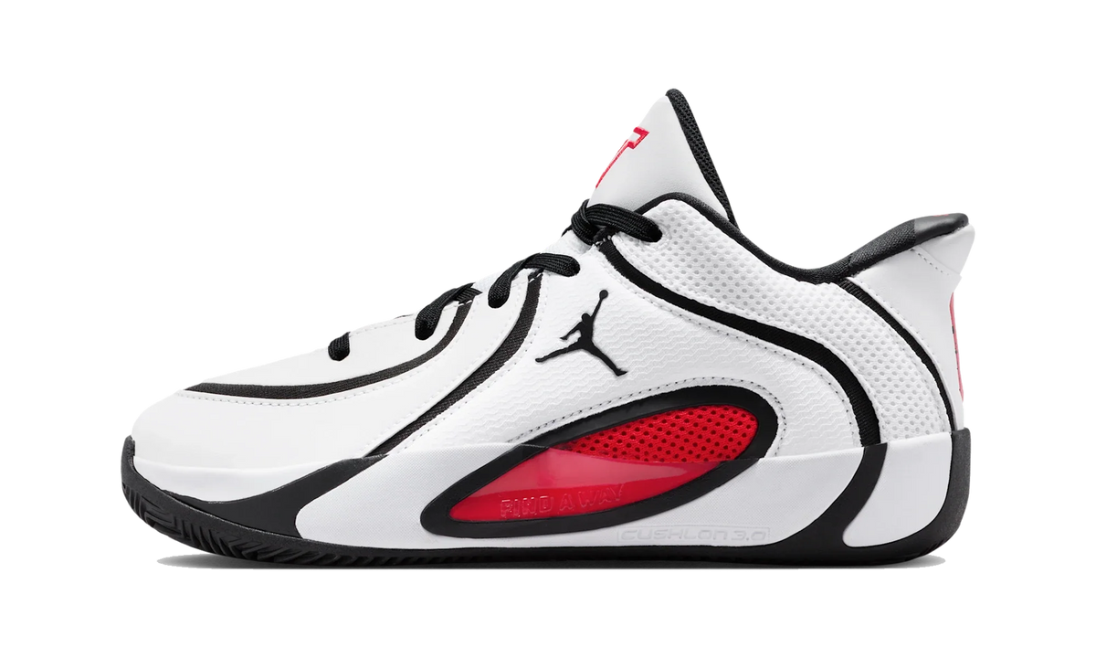 Overkicks - Air Jordan Tatum 4 White University Red (GS) (HQ4611-101) - vista lateral