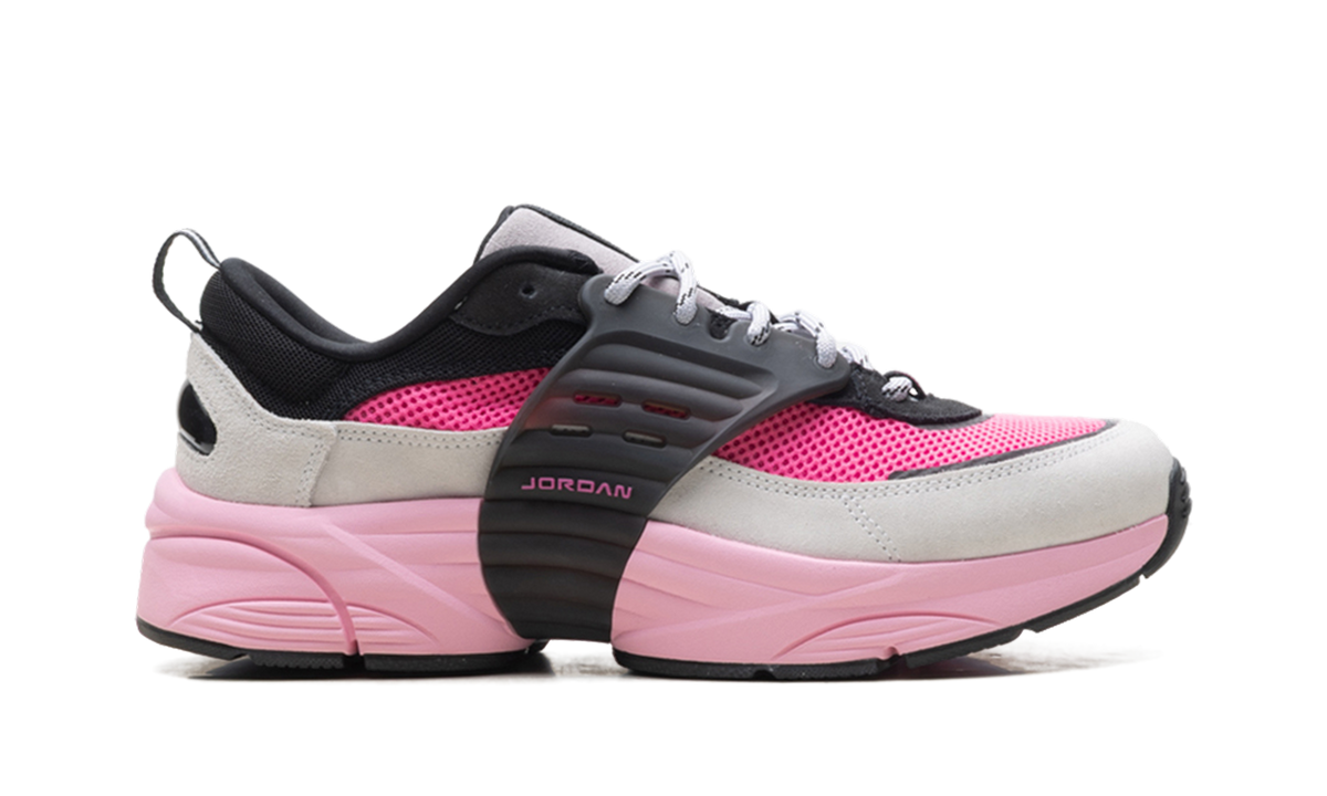 Overkicks - Air Jordan Trunner O/S Wolf Grey Pink Blast (IB3722-002) - detalle talón