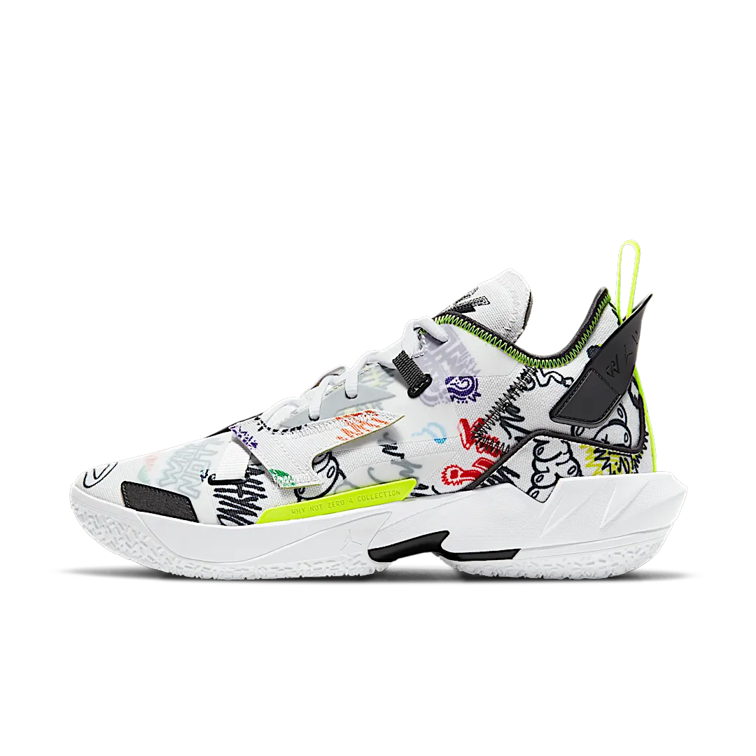 Overkicks - Air Jordan Why Not Zer0.4 Graffiti (DD4886-007 / DD4887-007) - vista lateral