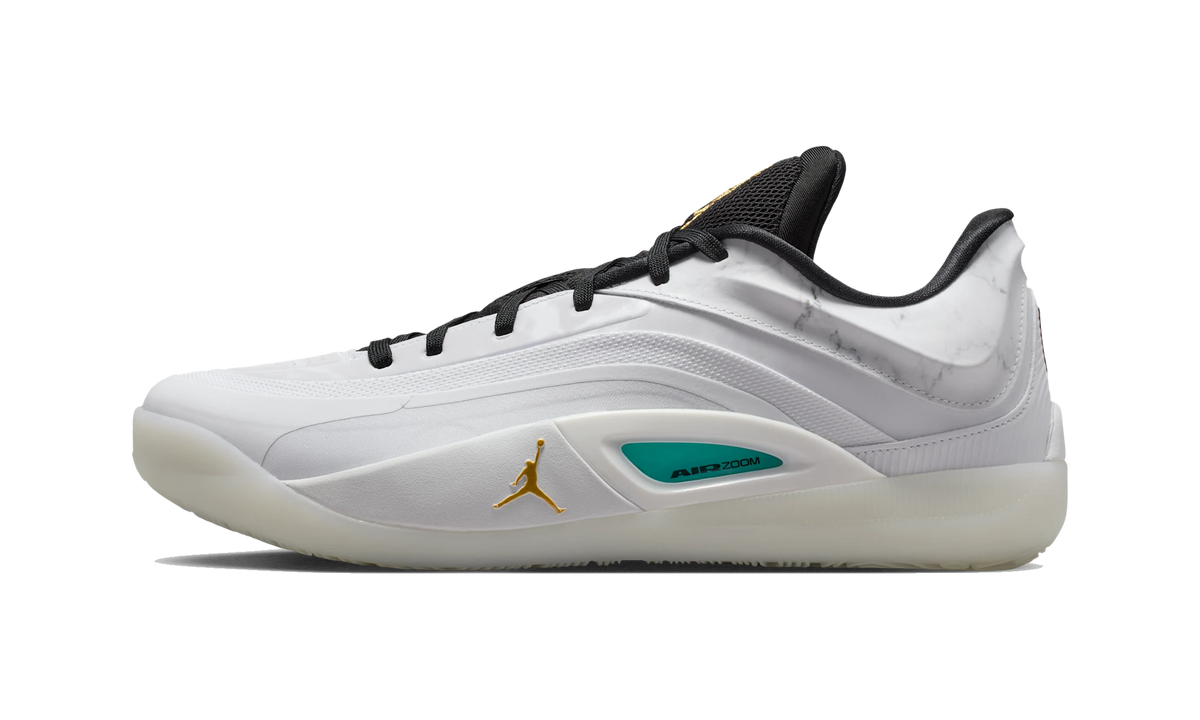 Overkicks - Air Jordan Zion 4 White Metallic Gold (FB1802-104) - vista lateral