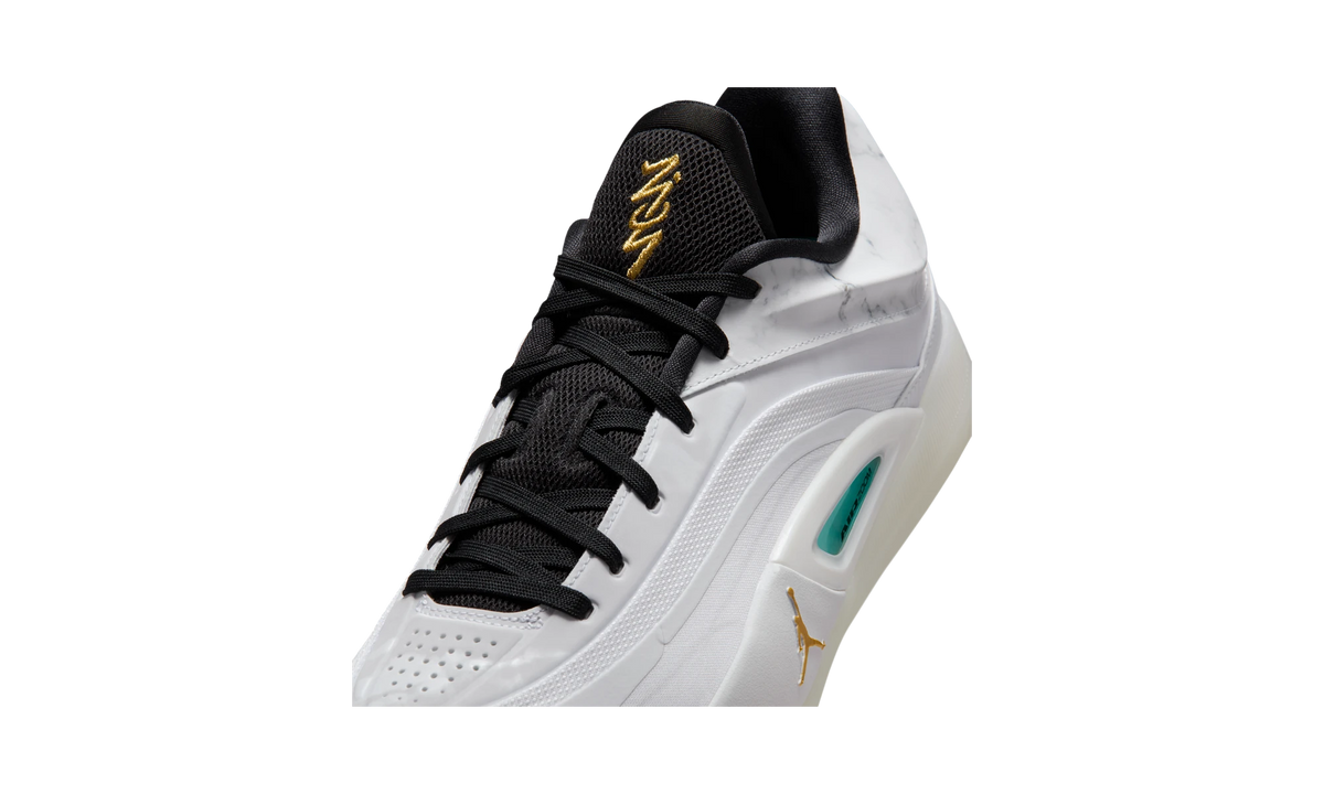 Overkicks - Air Jordan Zion 4 White Metallic Gold (FB1802-104) - detalle lateral interior