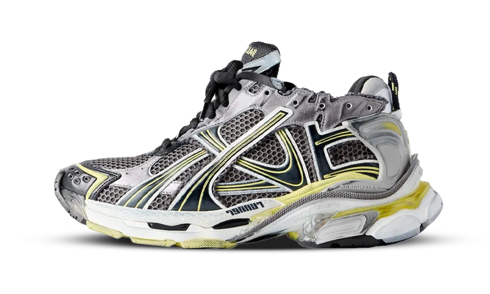 Overkicks - Balenciaga Runner Grey Yellow (772774W3RMU1279) - vista lateral