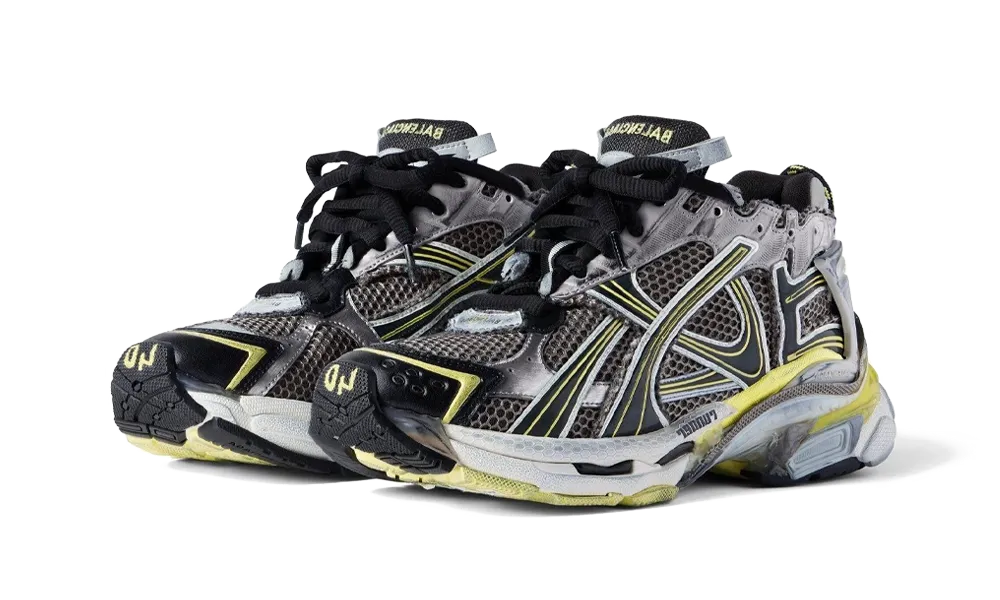 Overkicks - Balenciaga Runner Grey Yellow (772774W3RMU1279) - vista trasera