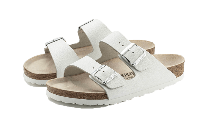 Overkicks - Birkenstock Arizona Big Buckle White Leather (Womens) (1021583/1016826) - vista trasera