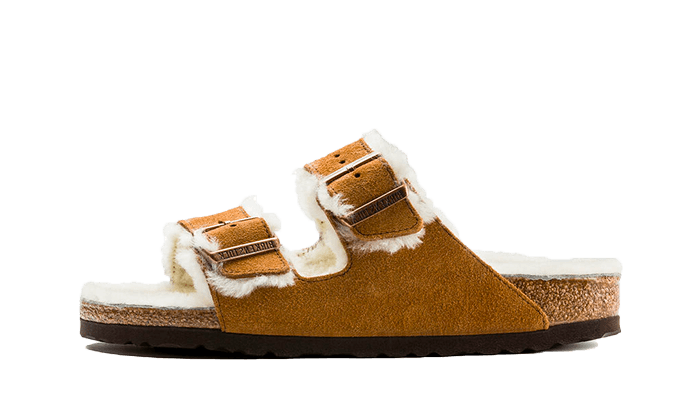Overkicks - Birkenstock Arizona Shearling Suede Mink (1001128/1001135) - vista lateral