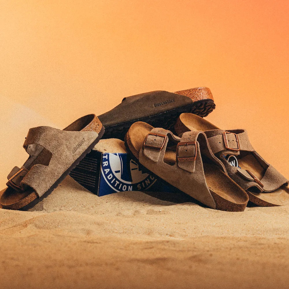 Overkicks - Birkenstock Arizona Soft Footbed Suede Taupe (0951301/0951303) - detalle lateral interior