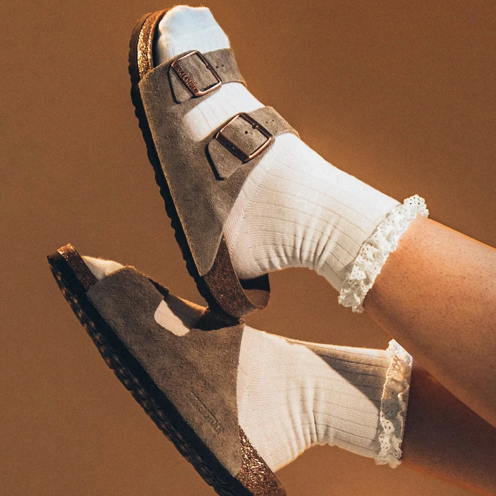 Overkicks - Birkenstock Arizona Soft Footbed Suede Taupe (0951301/0951303) - detalle