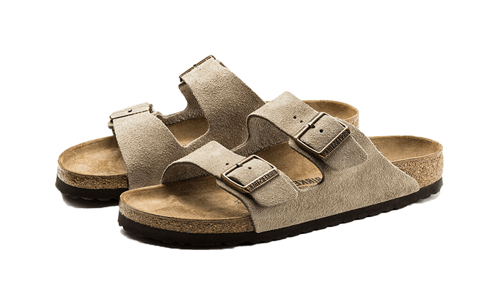 Overkicks - Birkenstock Arizona Suede Taupe (0051461/0051463) - vista trasera