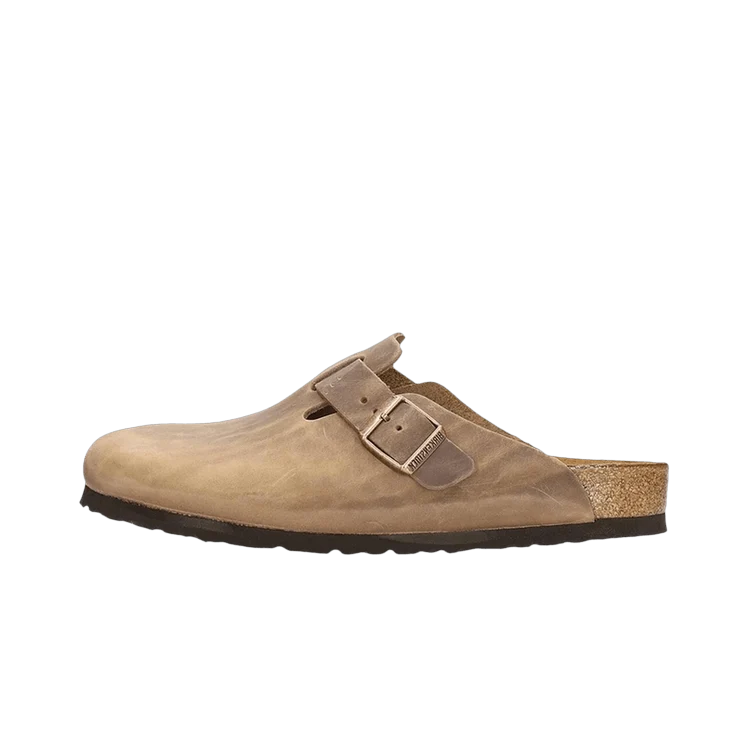 Overkicks - Birkenstock Boston Oiled Leather Tobacco Brown (0960811/0960813) - vista lateral