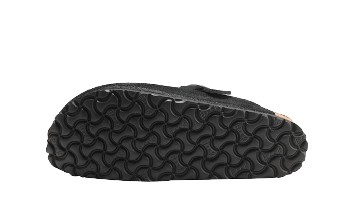 Overkicks - Birkenstock Boston Shearling Suede Black (0259881/0259883) - detalle suela