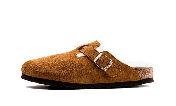Overkicks - Birkenstock Boston Shearling Suede Leather Mink (1001140/1001141) - vista lateral