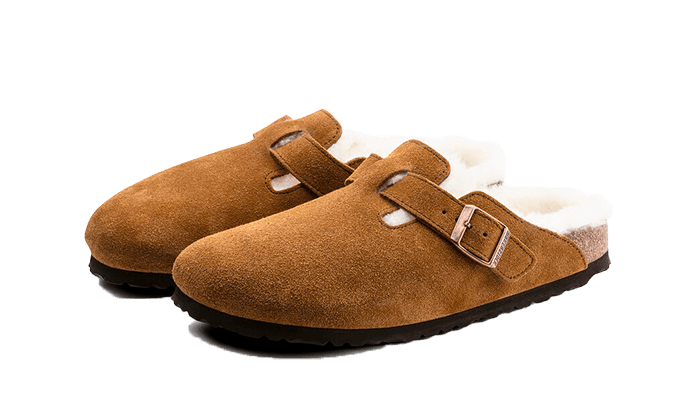 Overkicks - Birkenstock Boston Shearling Suede Leather Mink (1001140/1001141) - vista trasera