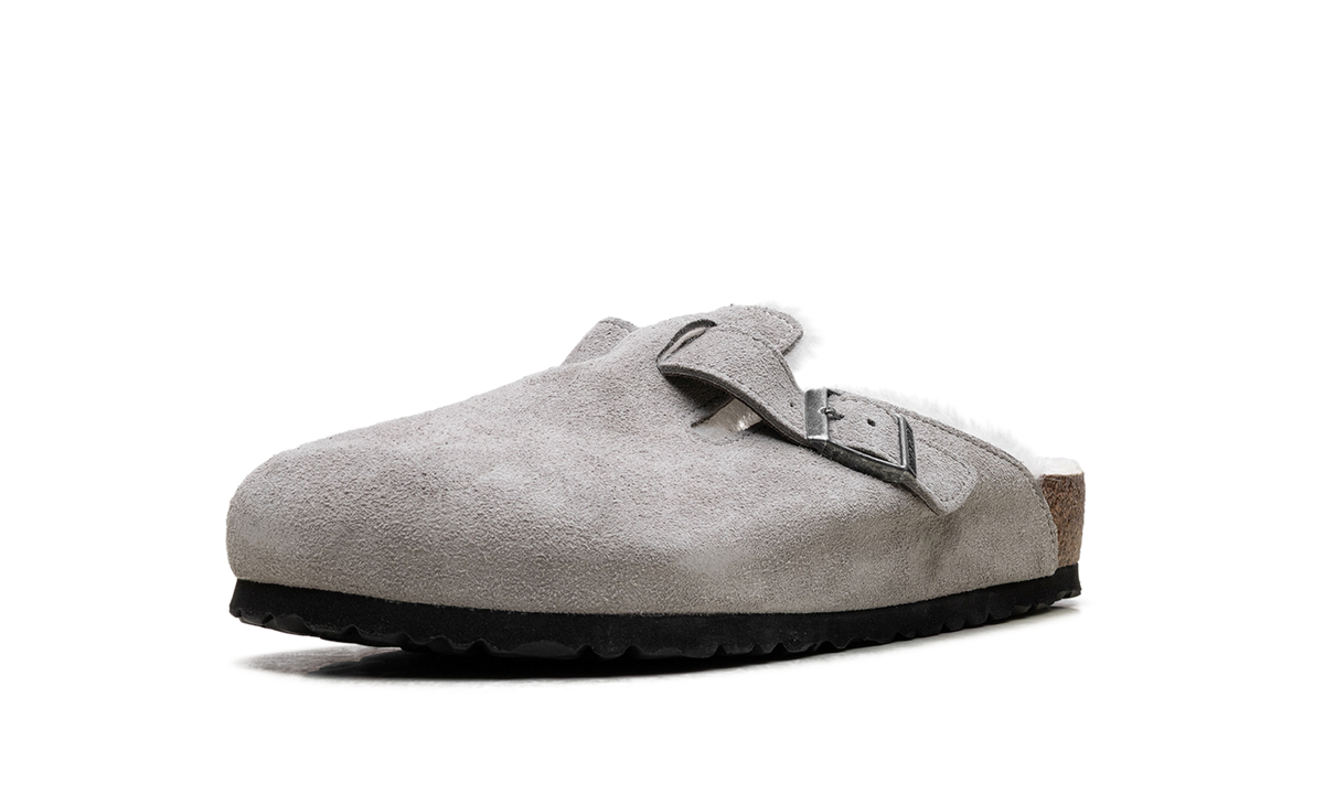 Overkicks - Birkenstock Boston Shearling Suede Stone Coin (1017650/1017651) - detalle suela