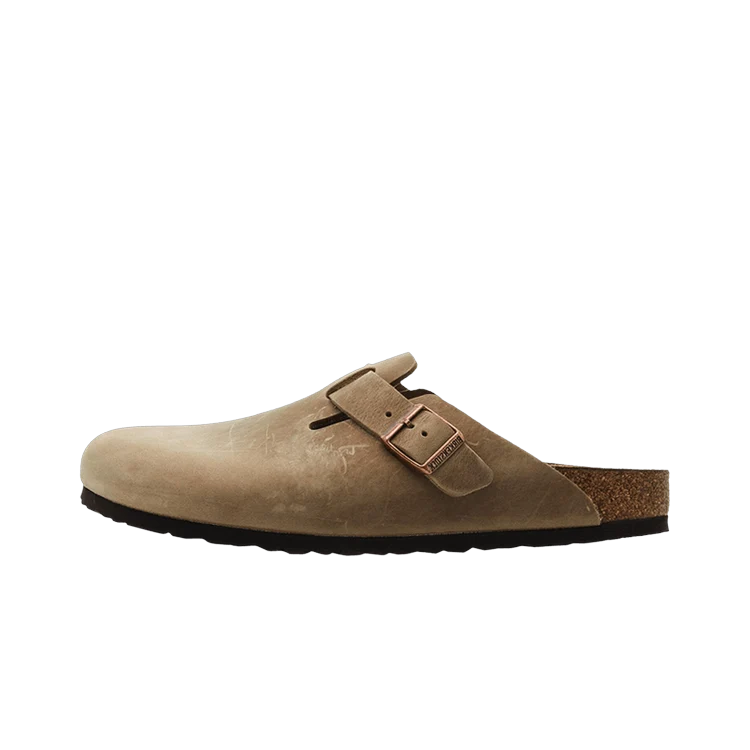 Overkicks - Birkenstock Boston Soft Footbed Oiled Leather Tobacco Brown (1018147/1019484) - vista lateral