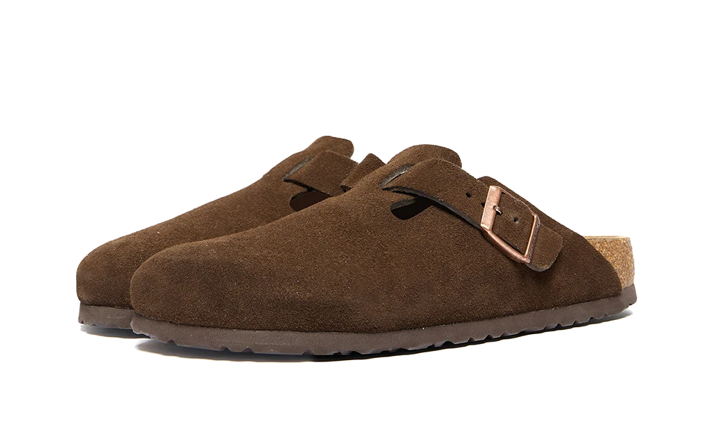 Overkicks - Birkenstock Boston Soft Footbed Suede Mocca (0660461/0660463) - vista trasera