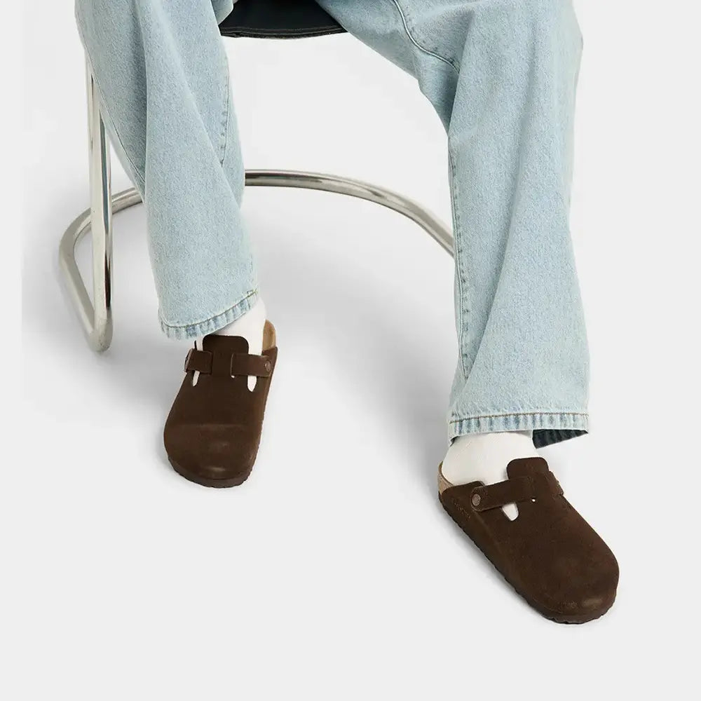 Overkicks - Birkenstock Boston Soft Footbed Suede Mocca (0660461/0660463) - vista superior