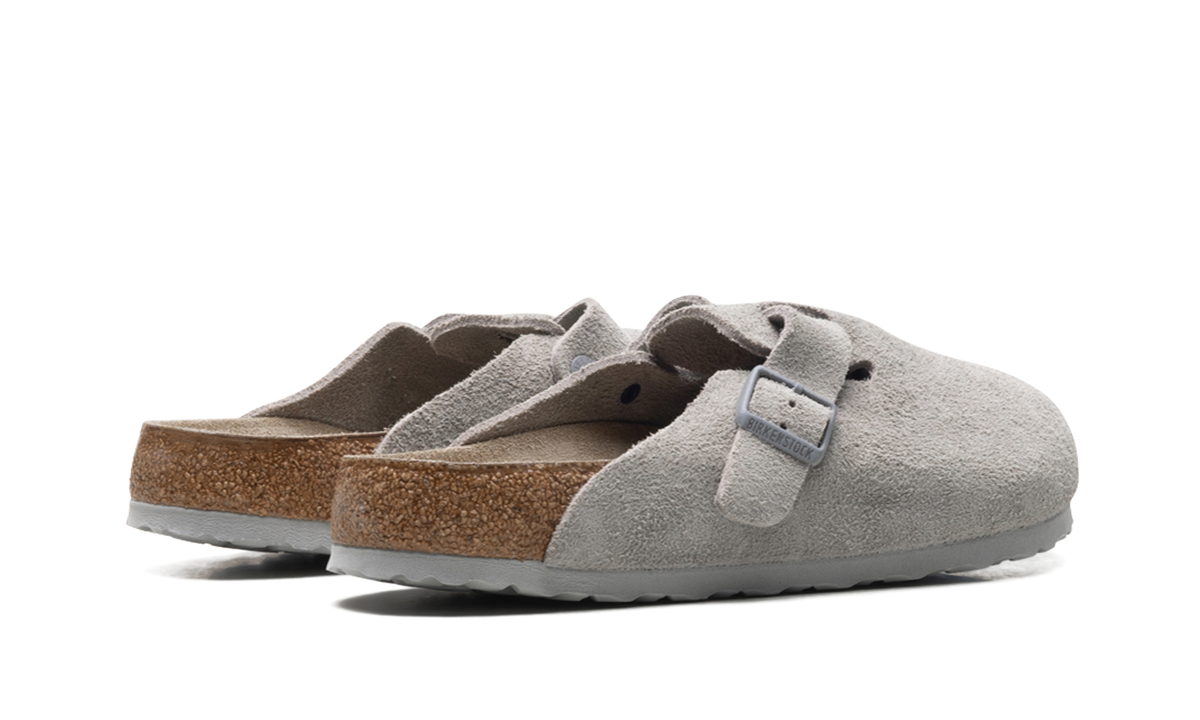 Overkicks - Birkenstock Boston Soft Footbed Suede Stone Coin (1020549/1020526) - par completo