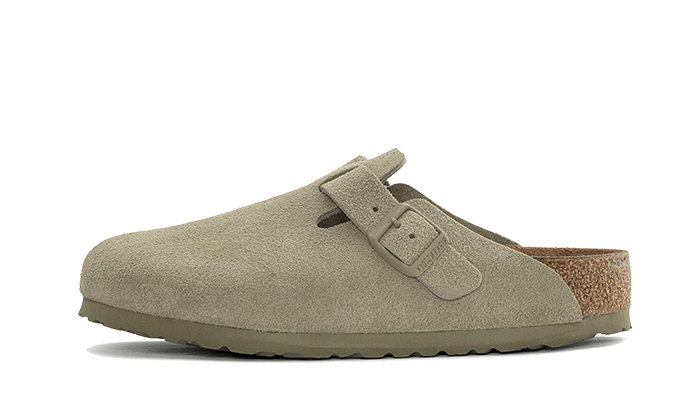 Overkicks - Birkenstock Boston Suede Faded Khaki (1025788/1025844) - vista lateral