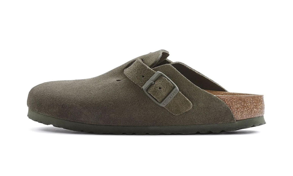 Overkicks - Birkenstock Boston Suede Thyme (1024721/1024714) - vista lateral