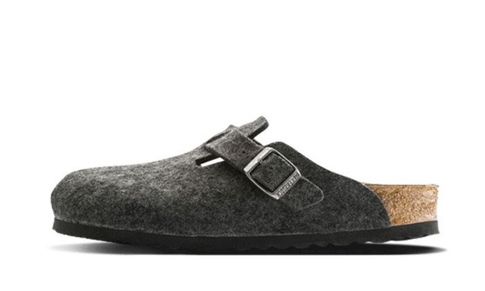 Overkicks - Birkenstock Boston Wool Felt Anthracite (0160371/0160373) - vista lateral