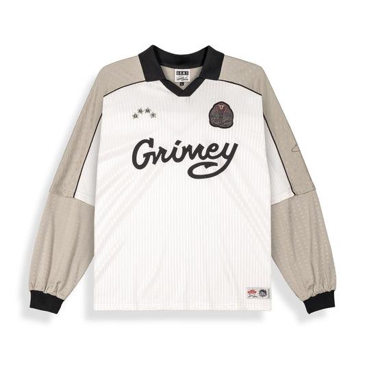 Overkicks - Camiseta De Fútbol Sho Nuff Word Is Bond Long Sleeve Off White (GLSSJ825-OWHT) - vista frontal