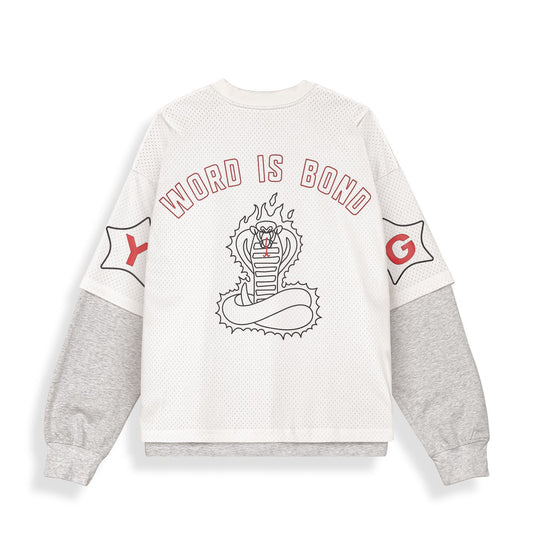 Overkicks - Camiseta De Manga Larga Sho Nuff Long Mesh Off White (GMLS826-OWHT) - imagen 2
