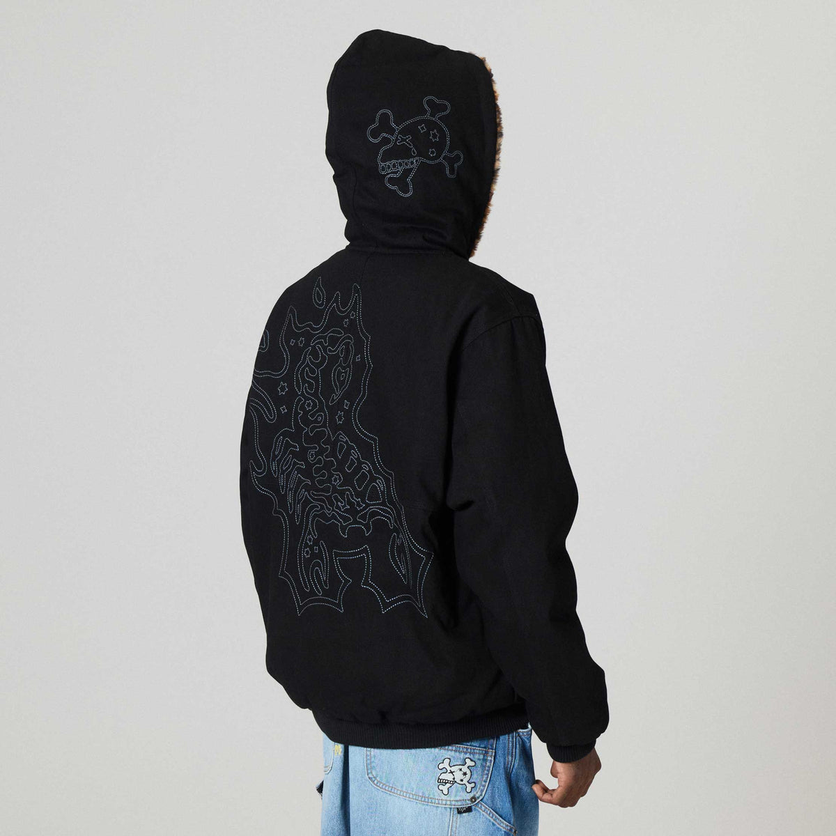 Overkicks - Chaqueta Reversible The Props Leopard Hooded Black (GRHTJ216-BLK) - imagen 10