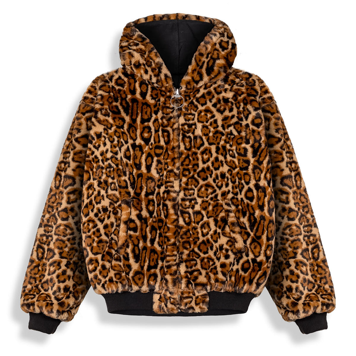 Overkicks - Chaqueta Reversible The Props Leopard Hooded Black (GRHTJ216-BLK) - imagen 2