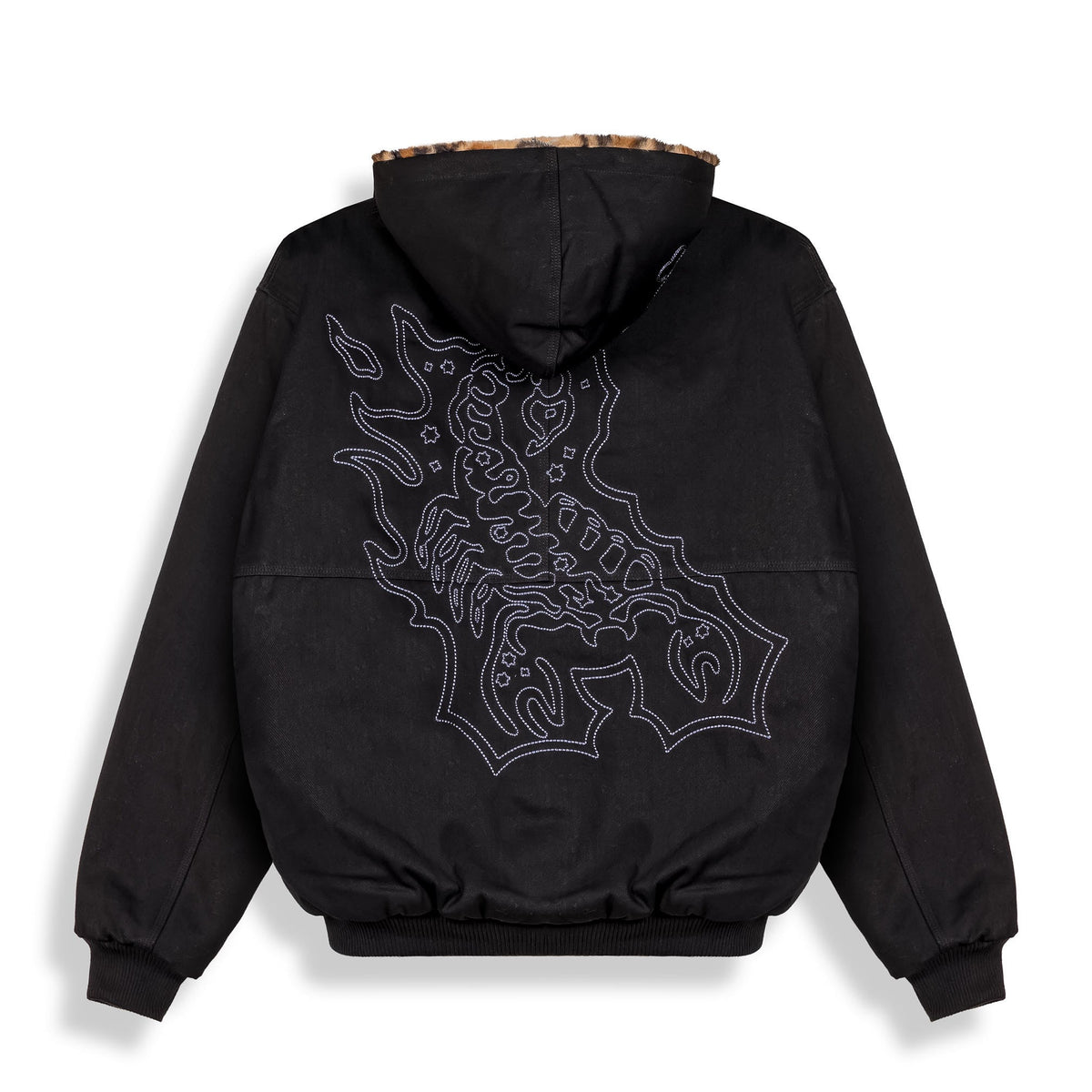 Overkicks - Chaqueta Reversible The Props Leopard Hooded Black (GRHTJ216-BLK) - imagen 3