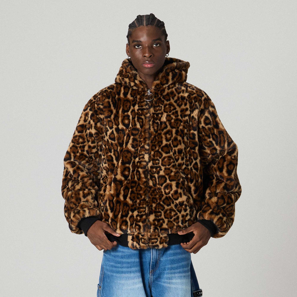 Overkicks - Chaqueta Reversible The Props Leopard Hooded Black (GRHTJ216-BLK) - imagen 6