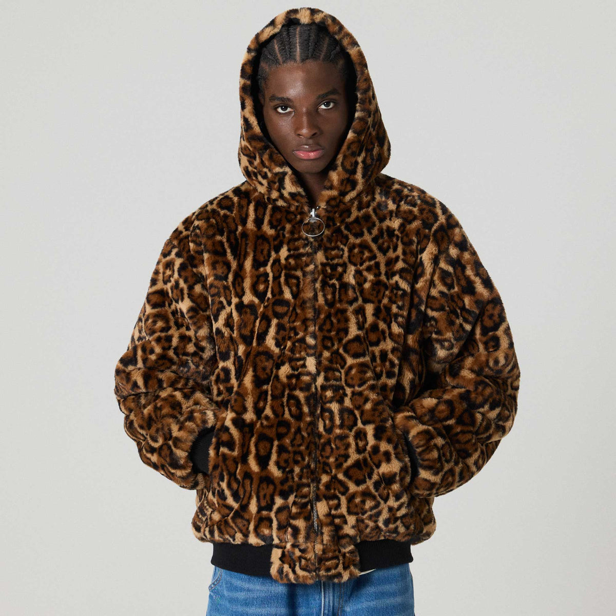 Overkicks - Chaqueta Reversible The Props Leopard Hooded Black (GRHTJ216-BLK) - imagen 9