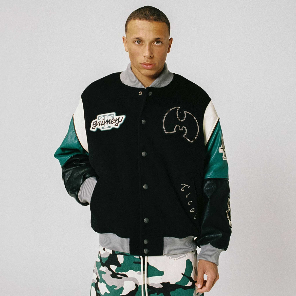 Overkicks - Chaqueta Tical X Grimey Baseball Black (GBJK211-BLK) - imagen 3