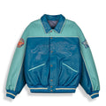 Chaqueta Wild One Pu Leather Washed Blue
