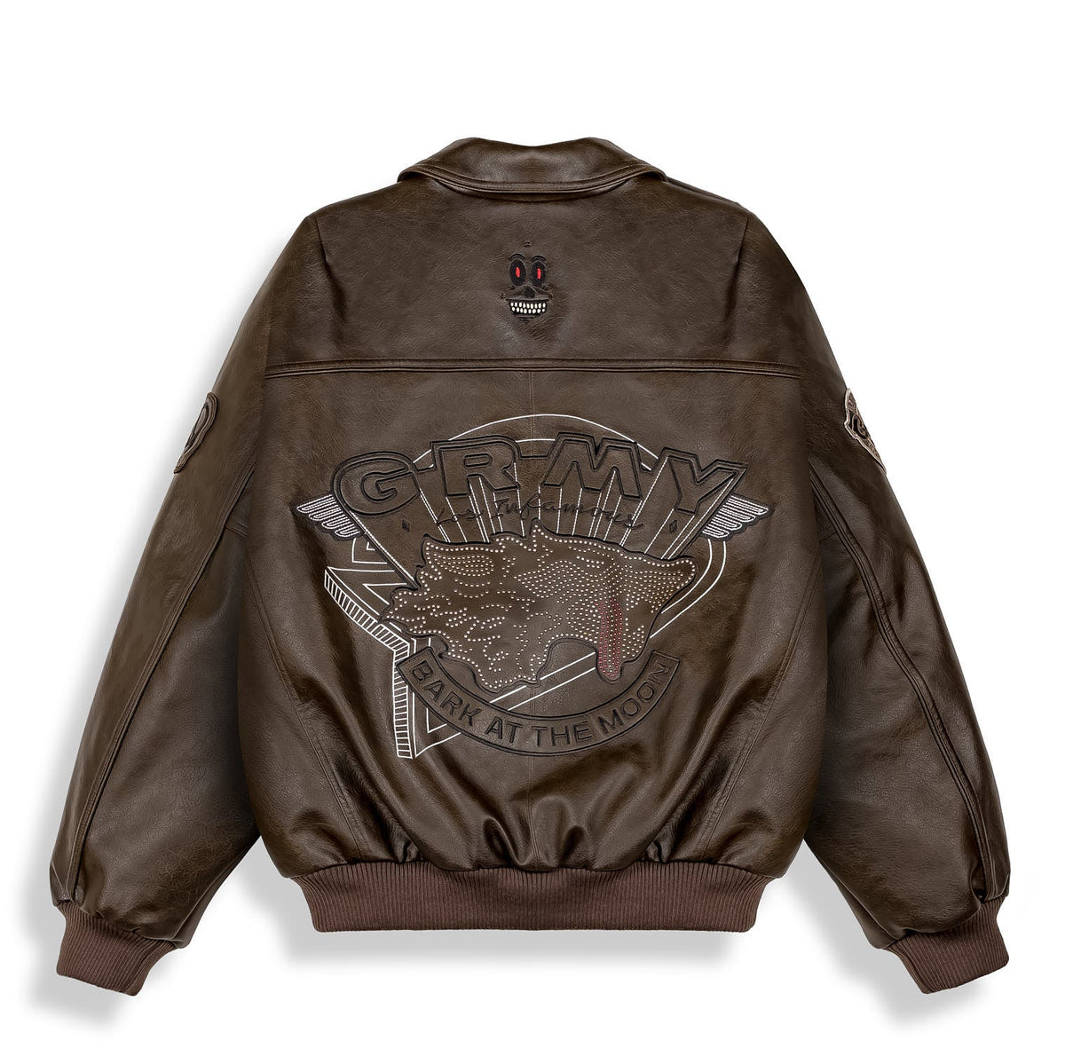 Overkicks - Chaqueta Wild One Pu Leather Washed Brown (GPLJ207-WBRW) - imagen 2