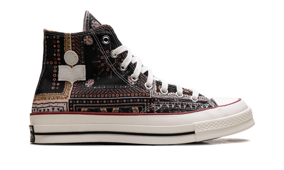 Overkicks - Converse Chuck 70 Hi Isabel Marant Black Vanilla Ice (A14800C) - detalle talon